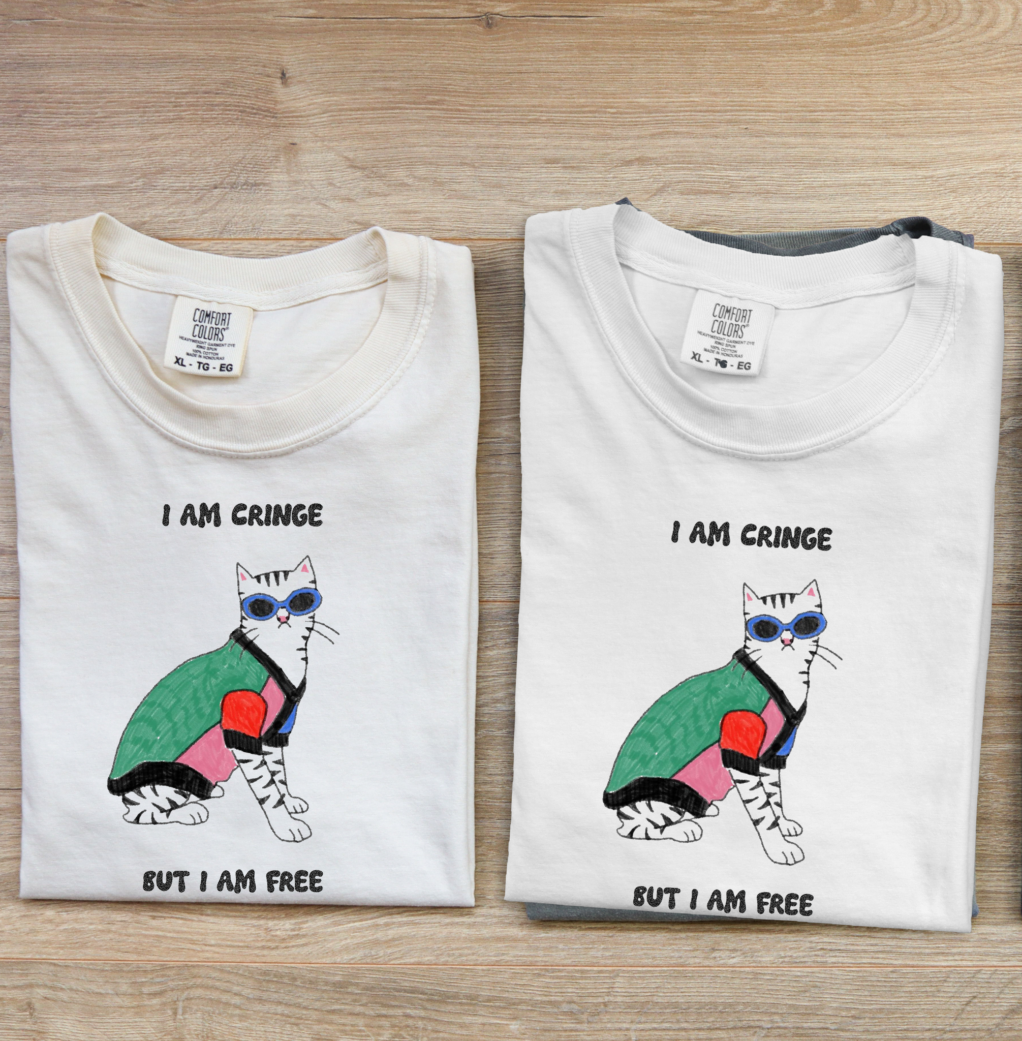 I Am Cringe But I Am Free Garment-Dyed T-shirt