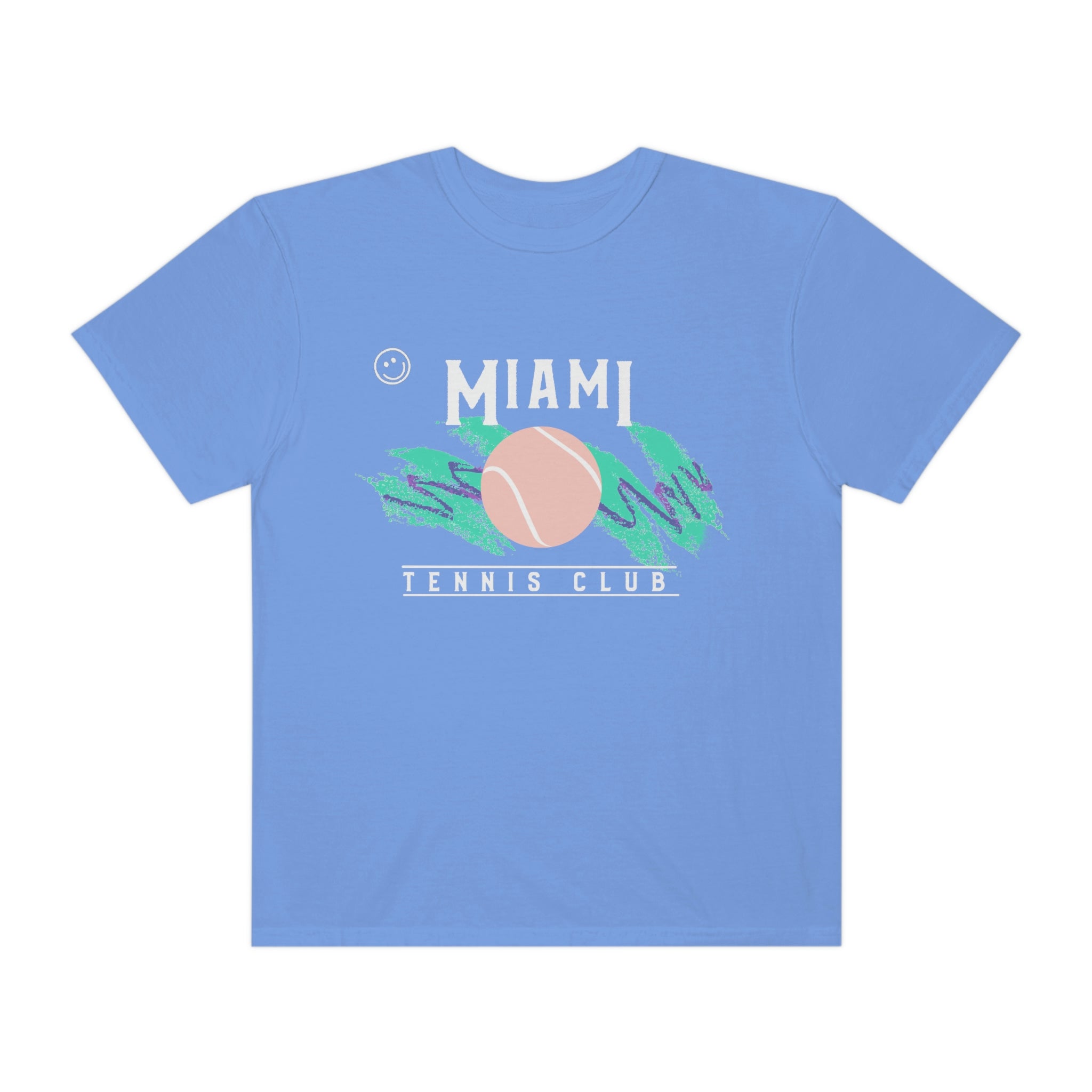 Miami Tennis Club Unisex Garment-Dyed T-shirt