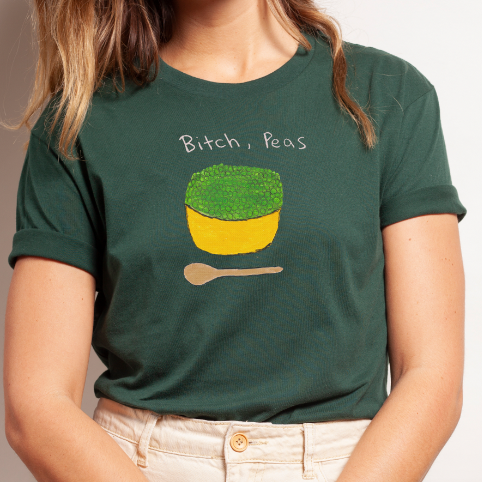 Bitch, Peas, Retro Unisex T-Shirt