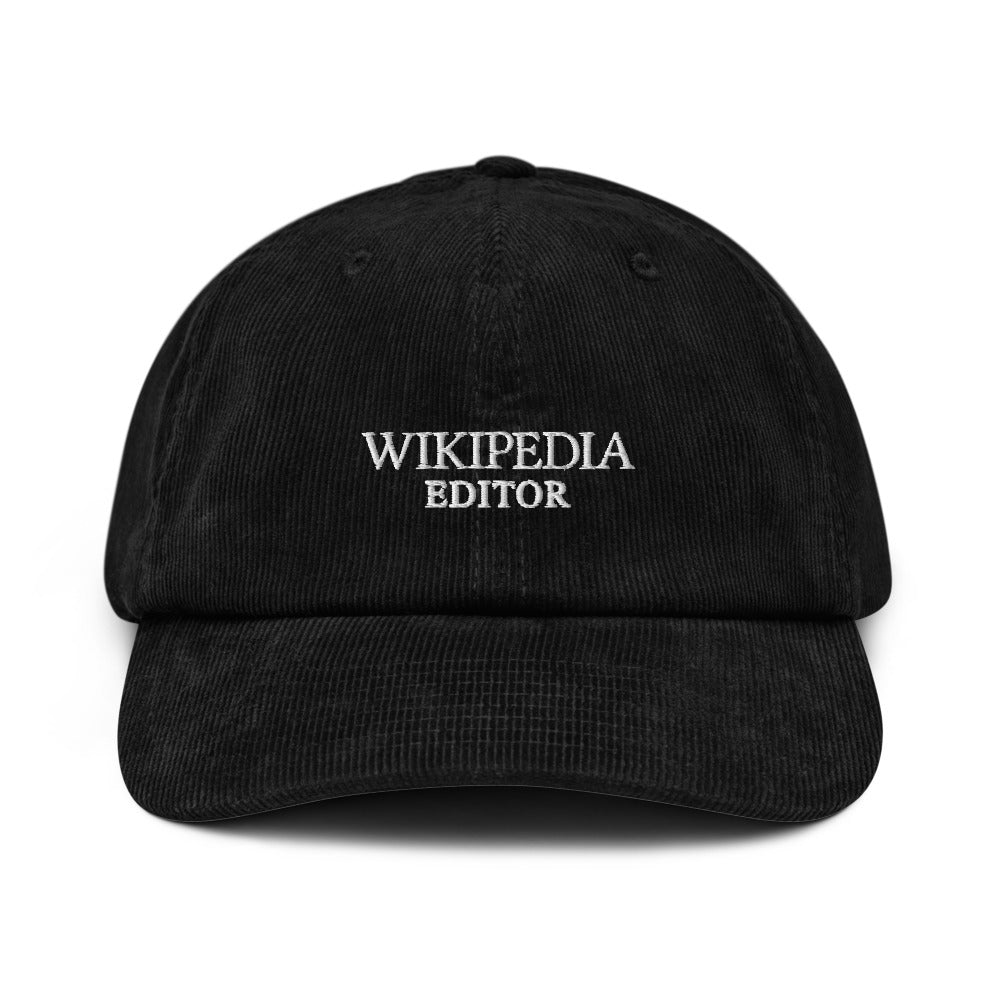 Wikipedia Editor Corduroy hat