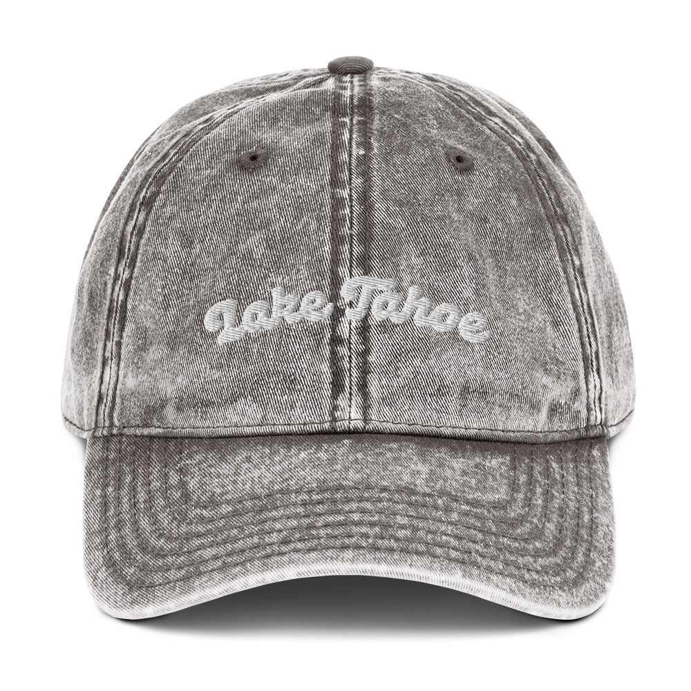 Lake Tahoe Vintage Cotton Twill Cap