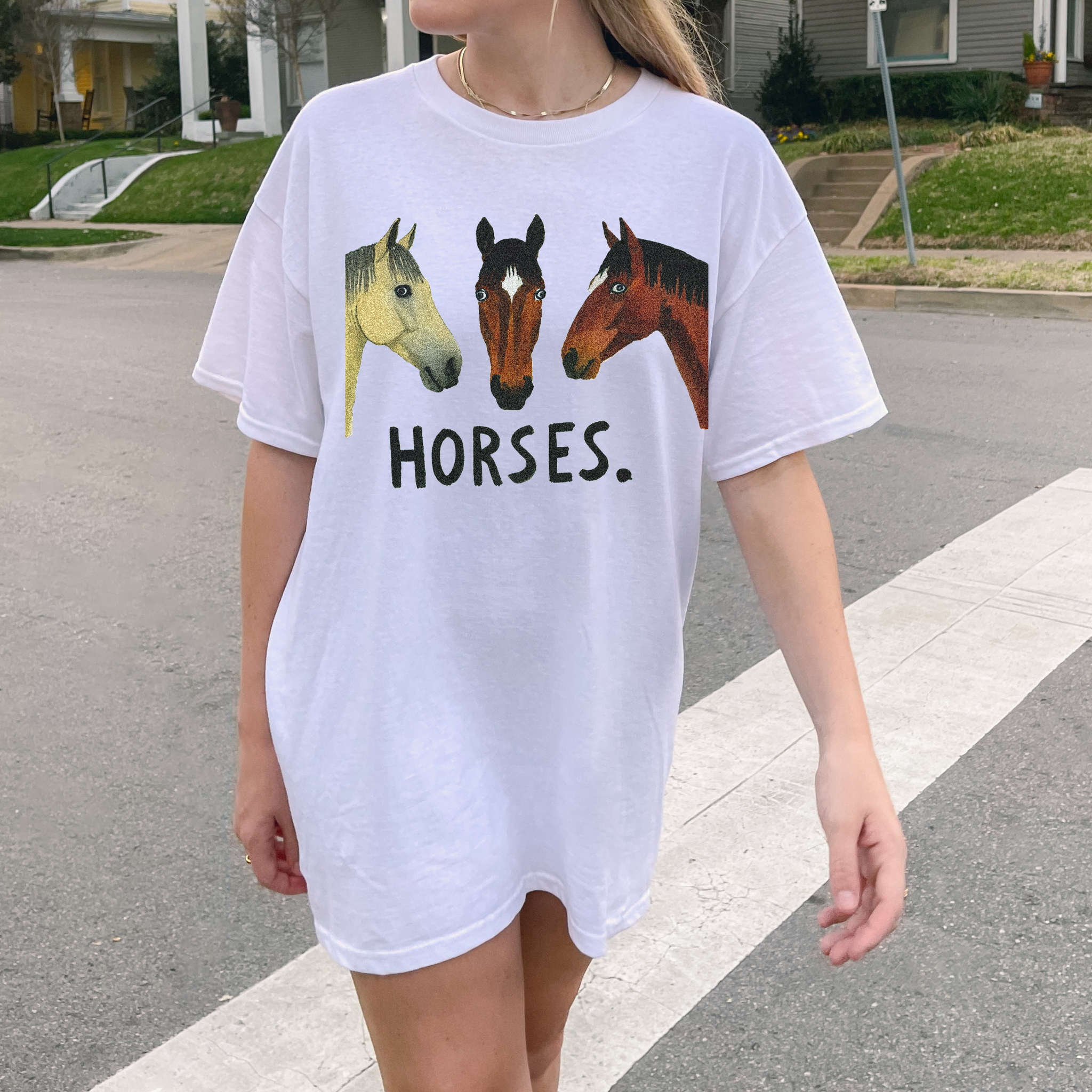 Horses Unisex Unisex Garment-Dyed T-shirt