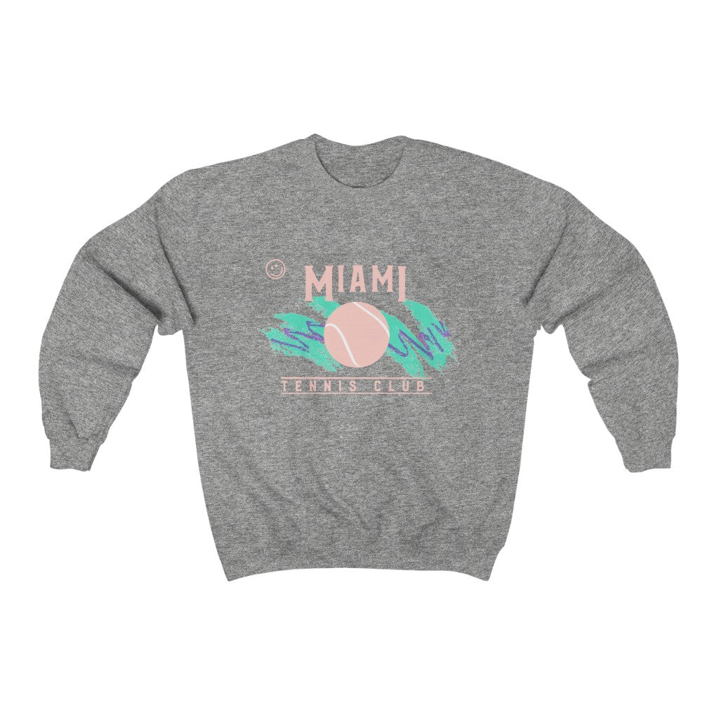 Miami Tennis Club Unisex Crewneck Sweatshirt