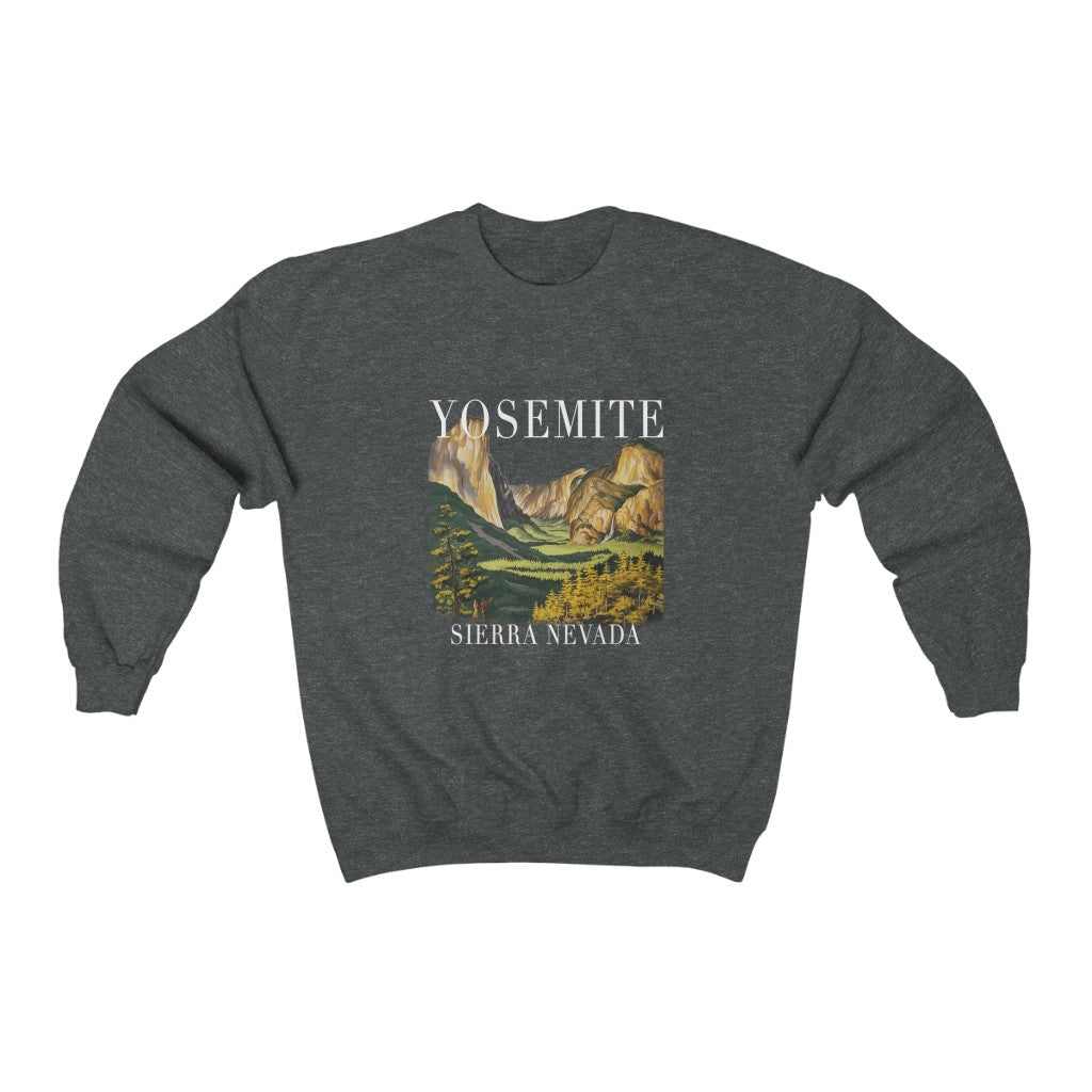 Yosemite Tourist Retro Style Crewneck Sweatshirt