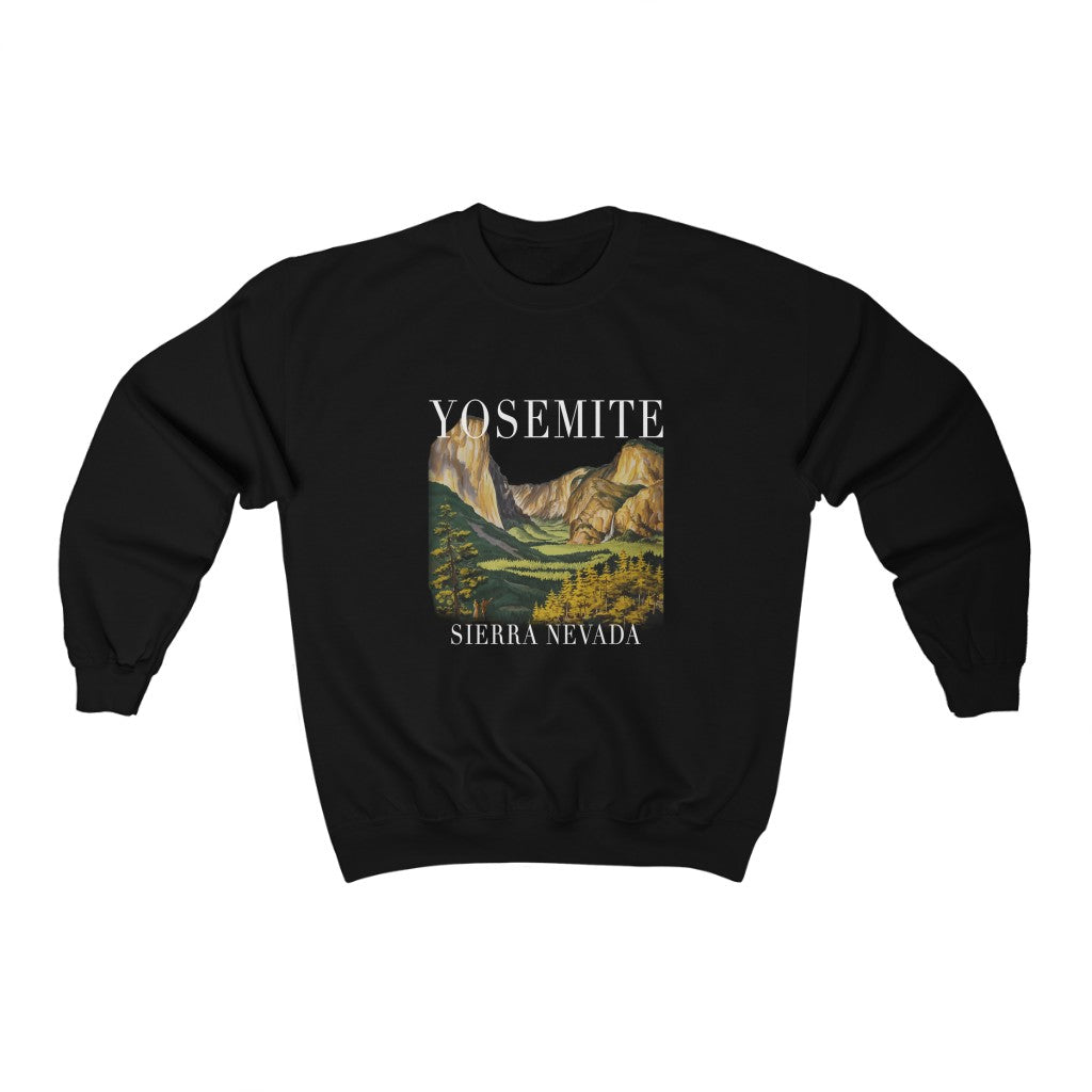 Yosemite Tourist Retro Style Crewneck Sweatshirt