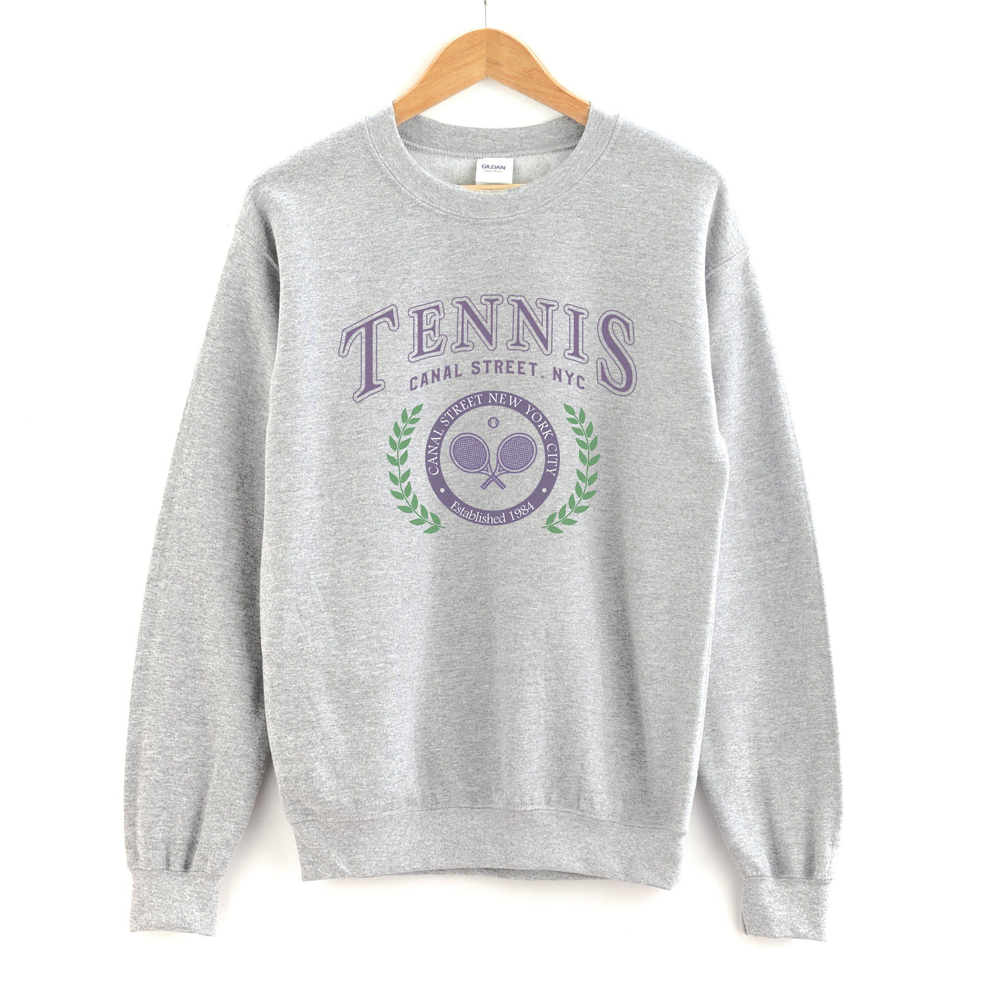 Tennis Retro Style Crewneck Sweatshirt
