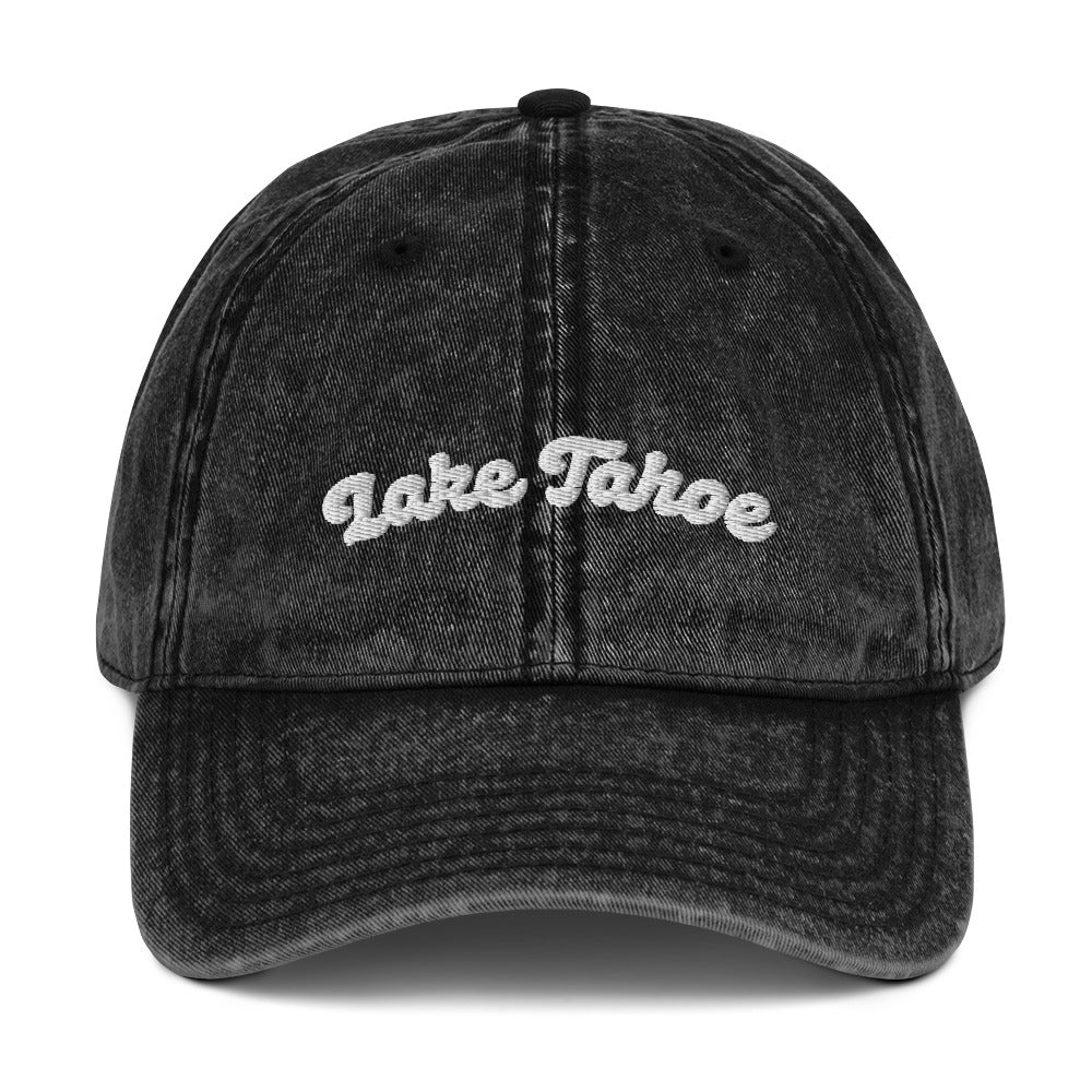 Lake Tahoe Vintage Cotton Twill Cap