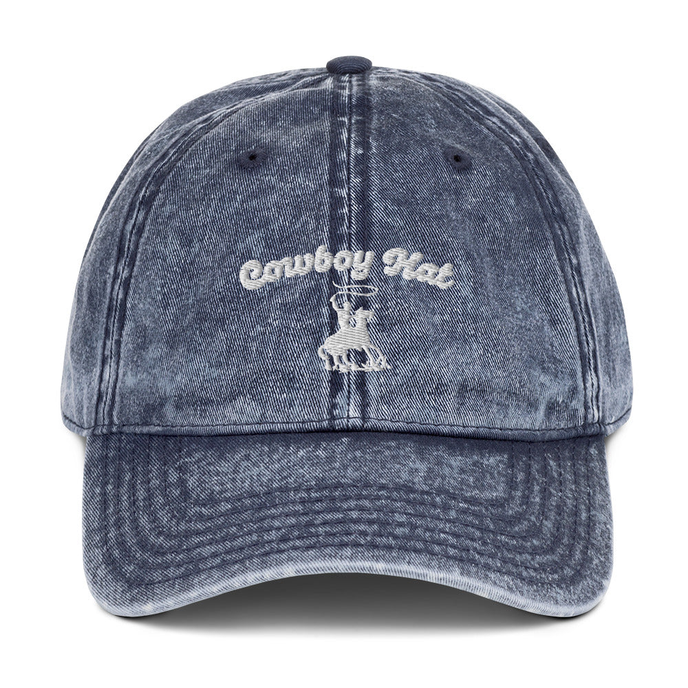 Cowboy Hat Vintage Cotton Twill Cap